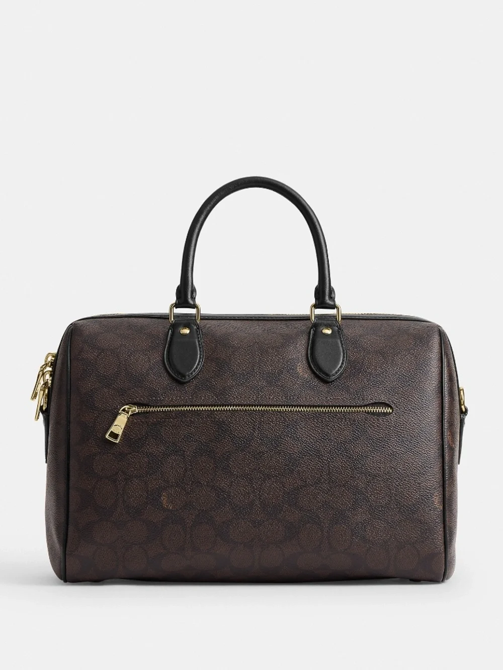 Coach Outlet Rowan Large Satchel Bag In Signature Canvas